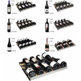 Allavino FlexCount II Tru-Vino 128 Bottle Single Zone Stainless Steel Left Hinge Wine Fridge VSWR128-1SL20