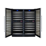 Allavino FlexCount II Tru-Vino 242 Bottle Four Zone Stainless Steel Wine Fridge 2X-VSWR121-2S20