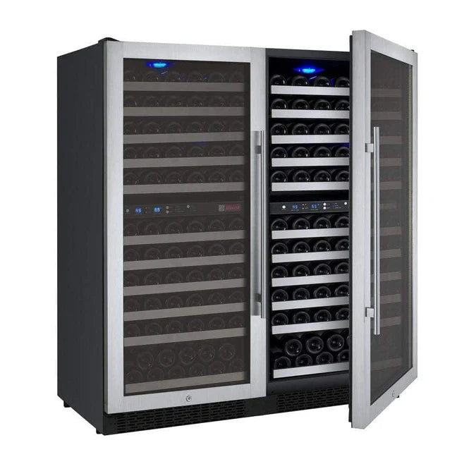 Allavino FlexCount II Tru-Vino 242 Bottle Four Zone Stainless Steel Wine Fridge 2X-VSWR121-2S20