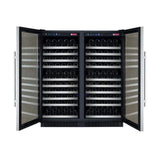 Allavino FlexCount II Tru-Vino 256 Bottle Dual Zone Stainless Steel Wine Fridge 2X-VSWR128-1S20