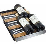 Allavino FlexCount II Tru-Vino 30 Bottle Dual Zone Stainless Steel Left Hinge Wine Fridge VSWR30-2SL20