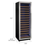 Allavino Reserva 163 Bottle Left Hinge Single Zone Wine Cooler VSW16371S-1SL