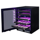 Allavino Reserva 50 Bottle Dual Zone Left Hinge Wine Refrigerator BDW5034D-2BSL