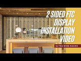 Ultra Wine Racks Floor-To-Ceiling Mounted Display - 1 Sided (42 Bottles)