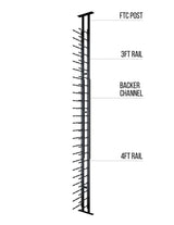 Ultra Wine Racks Floor-To-Ceiling Mounted Display - 1 Sided (42 Bottles)