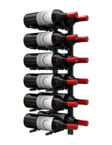 Ultra Wine Racks HZ Wall Rails - 2FT Metal Wine Racks (6 to 18 Bottles)