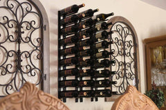 Ultra Wine Racks Straight Wall Rails - 2FT Metal Wine Racks (6 Bottles)