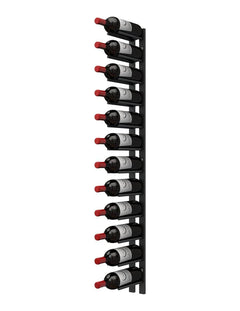 Ultra Wine Racks Straight Wall Rails - 4FT Metal Wine Racks (12 Bottles)