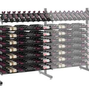 Evolution Double Sided Island Display Rack Presentation Row 3C Extension (freestanding wine rack expansion kit)